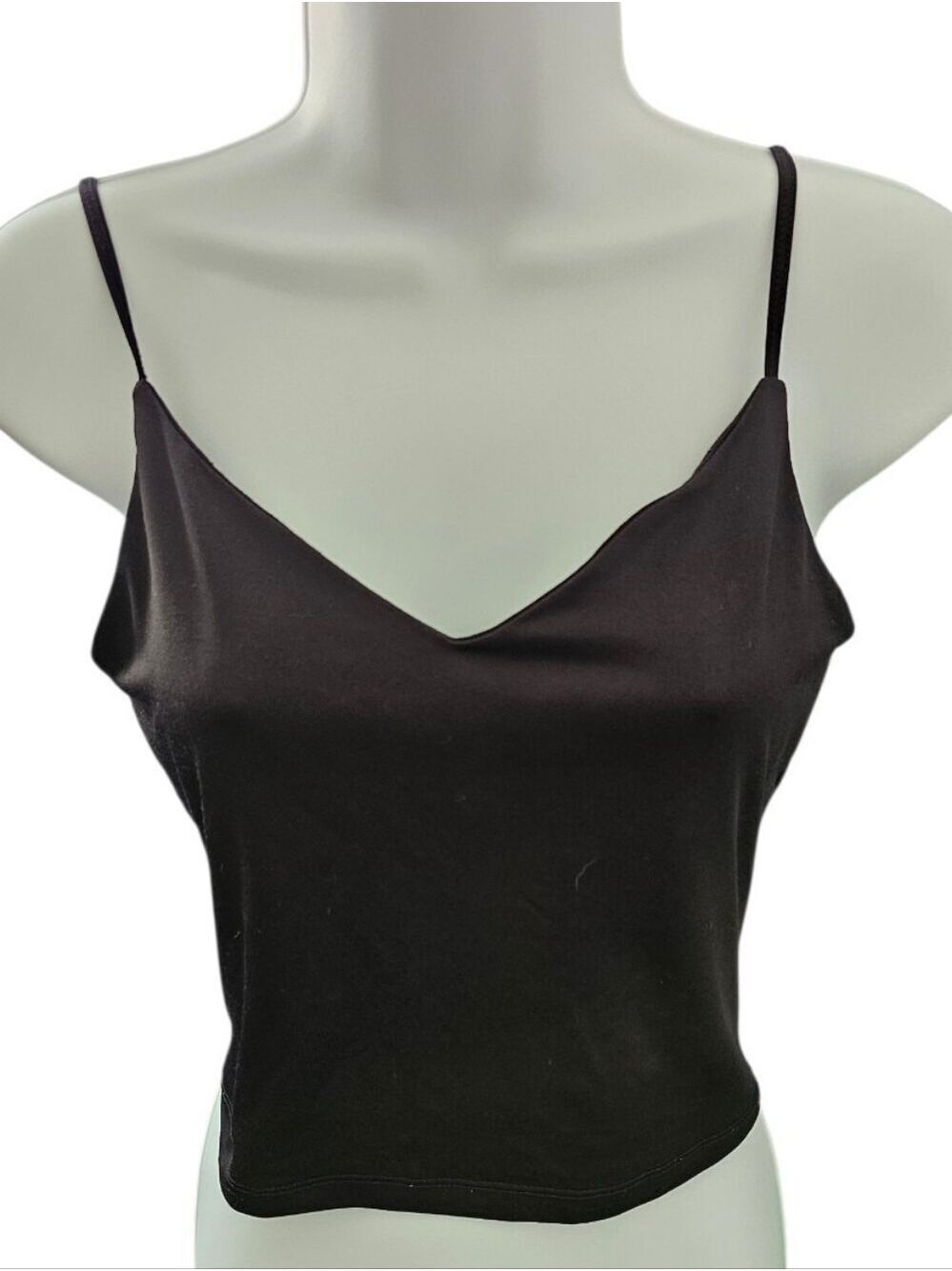 Dynamite Black Cropped Tank Top Size Small